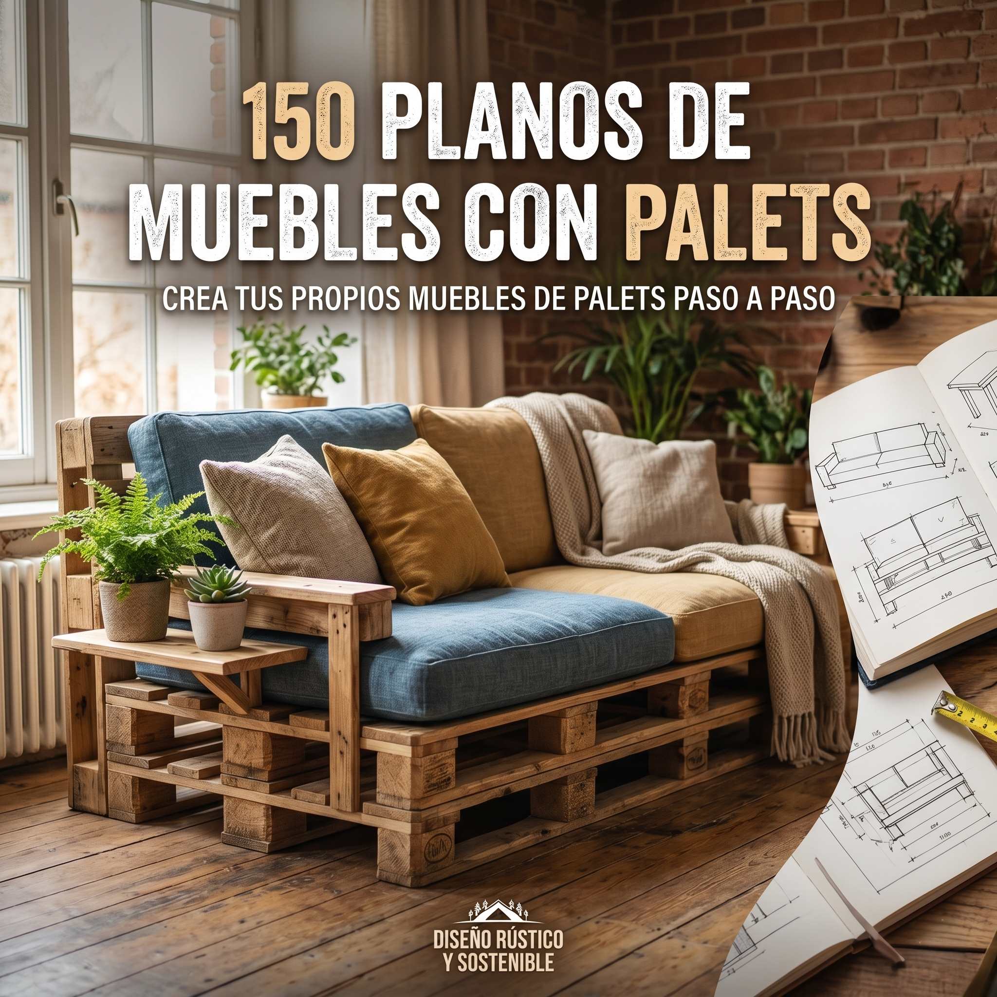150 Planos de muebles con palets
